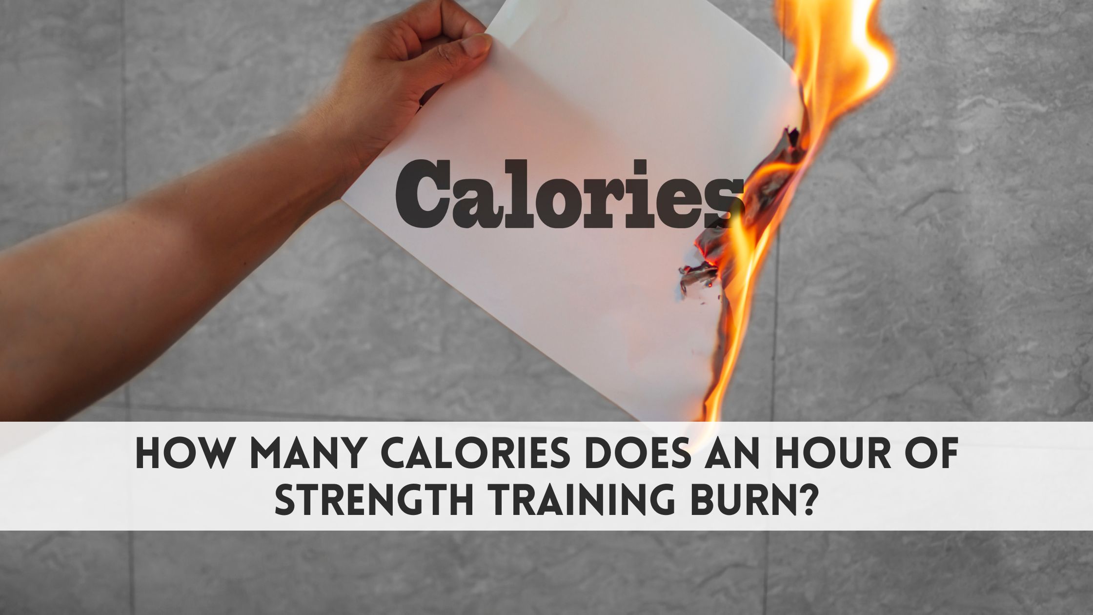 How many calories does an hour of strength training burn